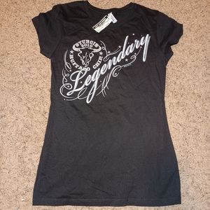 Alstyle Sturgis 2010 Legendary Buffalo Chip Music Fest Harley Black T-Shirt